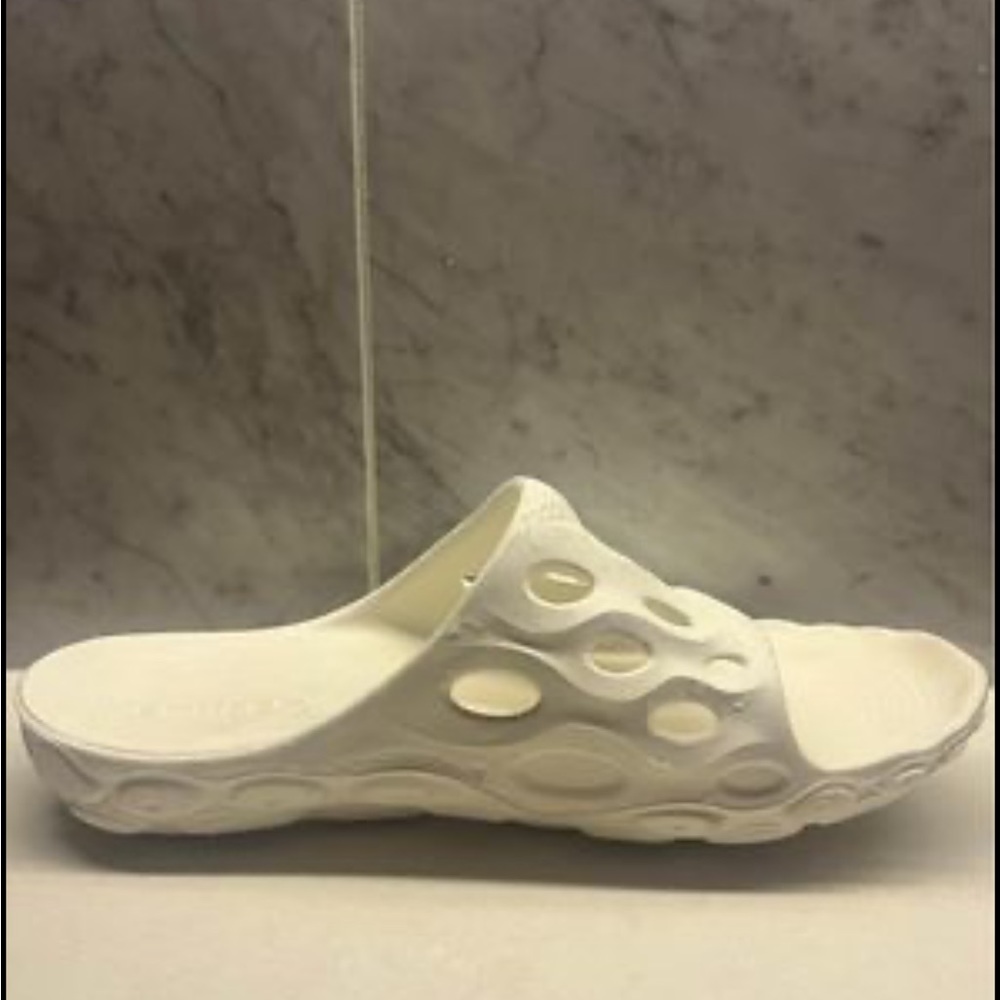 White Merrel Slippers from Aritzia